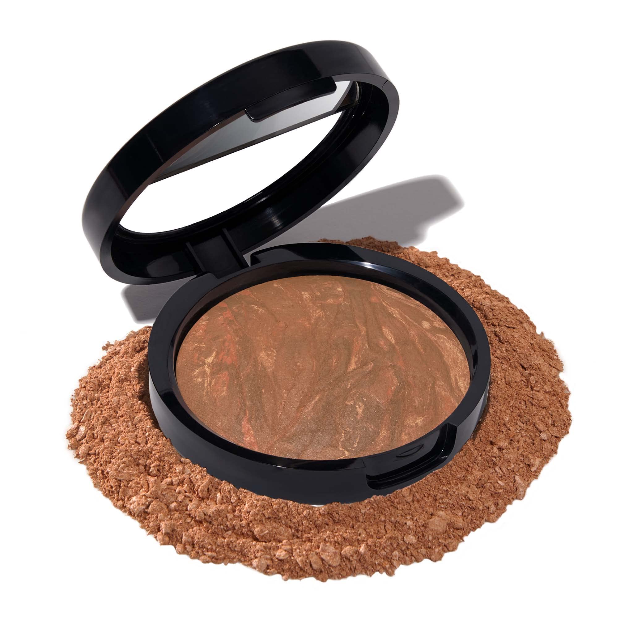 LAURA GELLER NEW YORK Award-Winning Baked Balance-n-Brighten Color Correcting Powder Foundation - Light - Buildable Light to Medium Coverage - Demi-Matte Natural Finish