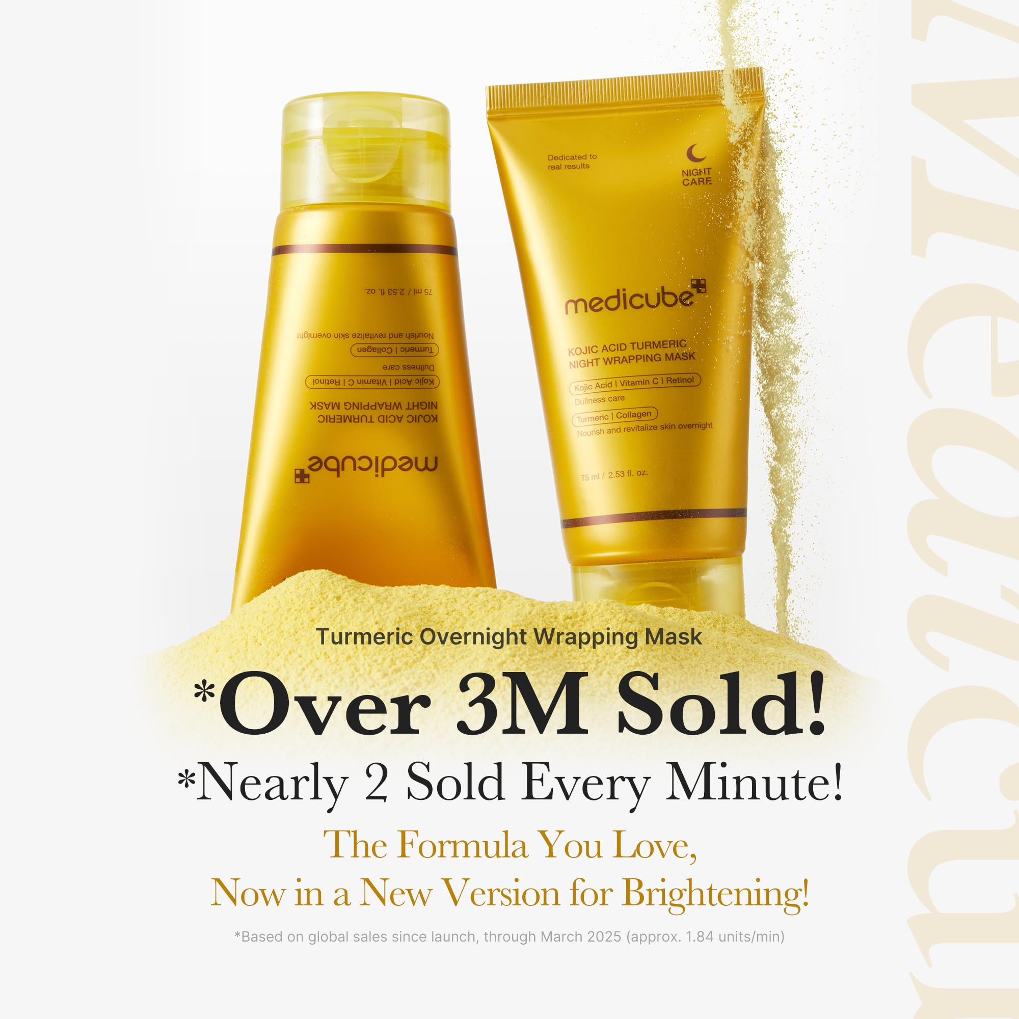 medicube Collagen Overnight Wrapping Peel Off Facial Mask Pack - Elasticity & Hydration Care, Reduces Sagging & Dullness - Hydrolyzed Collagen For Glowing Skin - Korean Skin Care, 2.53 fl.oz