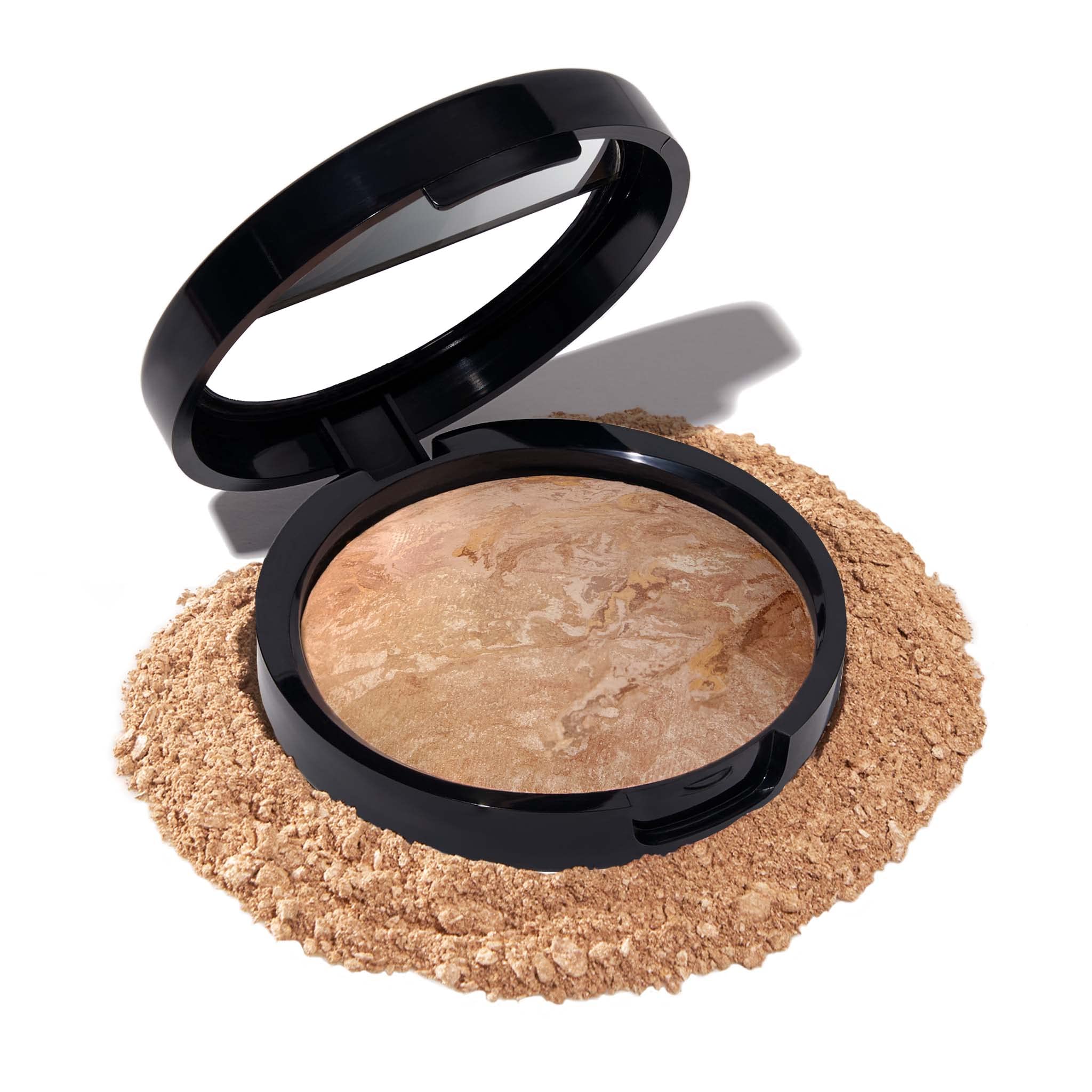 LAURA GELLER NEW YORK Award-Winning Baked Balance-n-Brighten Color Correcting Powder Foundation - Light - Buildable Light to Medium Coverage - Demi-Matte Natural Finish
