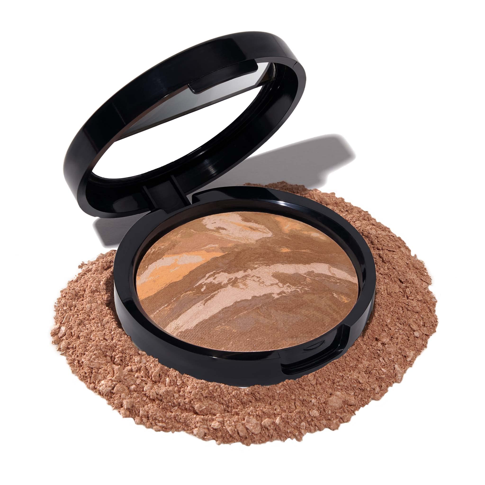 LAURA GELLER NEW YORK Award-Winning Baked Balance-n-Brighten Color Correcting Powder Foundation - Light - Buildable Light to Medium Coverage - Demi-Matte Natural Finish