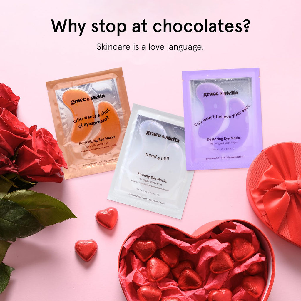grace & stella Retinol Under Eye Patches for Puffy Eyes and Dark Circles - Restoring Gel Under Eye Masks with Hyaluronic Acid - Vegan Cruelty-Free Skincare, Birthday Gifts for Women (Purple, 24 Pairs)