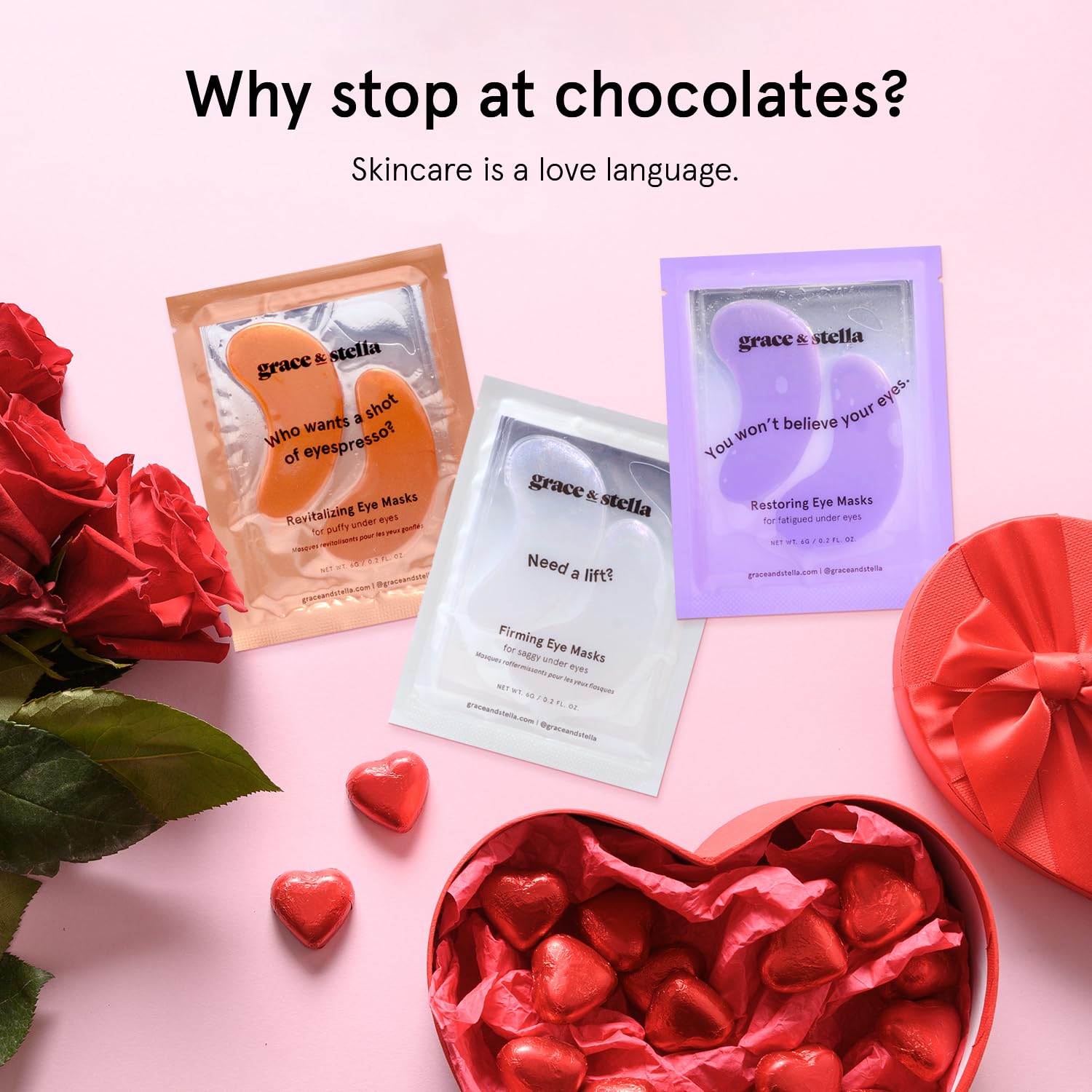 grace & stella Retinol Under Eye Patches for Puffy Eyes and Dark Circles - Restoring Gel Under Eye Masks with Hyaluronic Acid - Vegan Cruelty-Free Skincare, Birthday Gifts for Women (Purple, 24 Pairs)