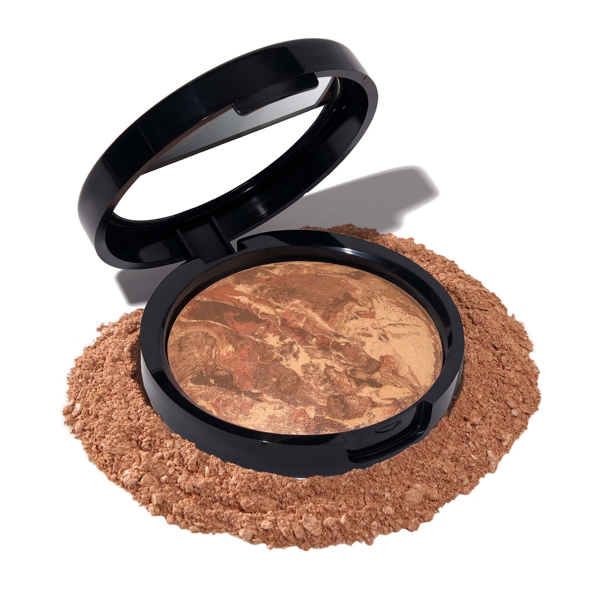 LAURA GELLER NEW YORK Award-Winning Baked Balance-n-Brighten Color Correcting Powder Foundation - Light - Buildable Light to Medium Coverage - Demi-Matte Natural Finish