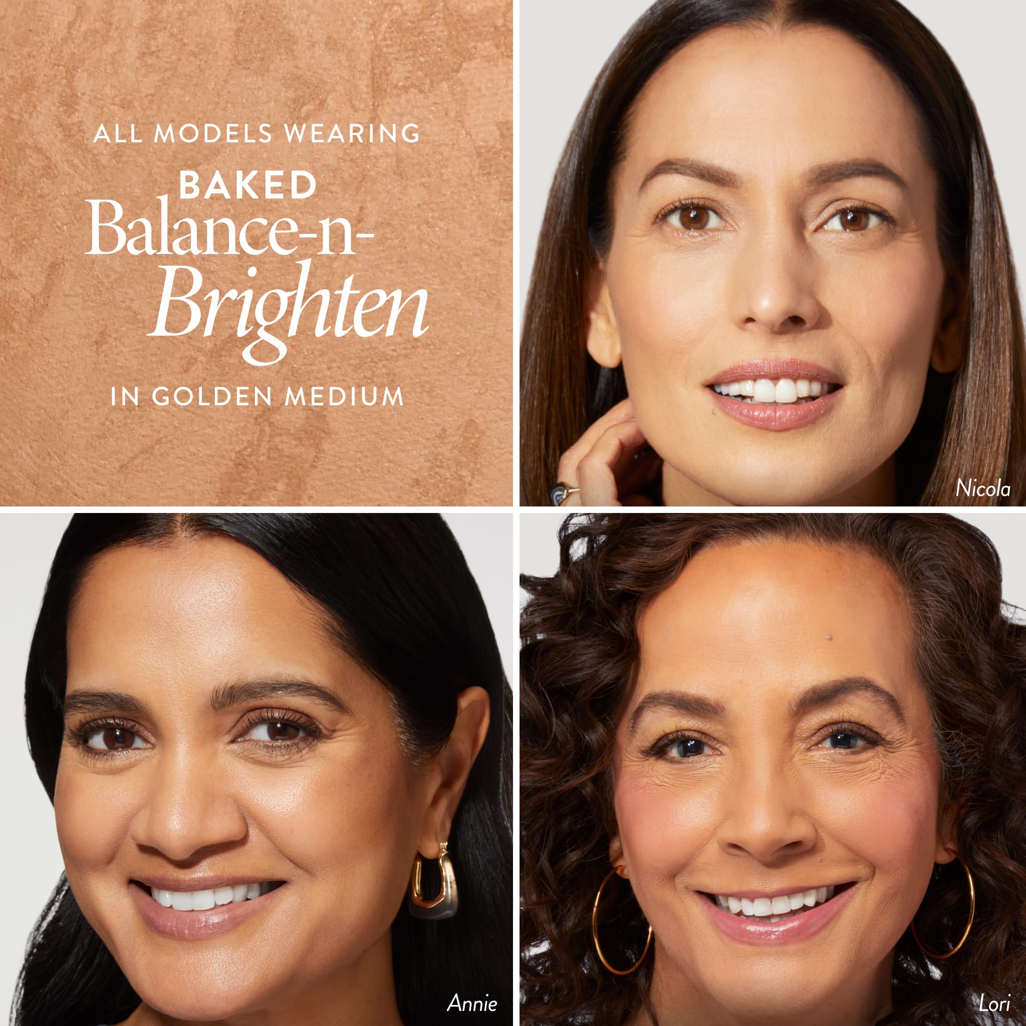 LAURA GELLER NEW YORK Award-Winning Baked Balance-n-Brighten Color Correcting Powder Foundation - Light - Buildable Light to Medium Coverage - Demi-Matte Natural Finish
