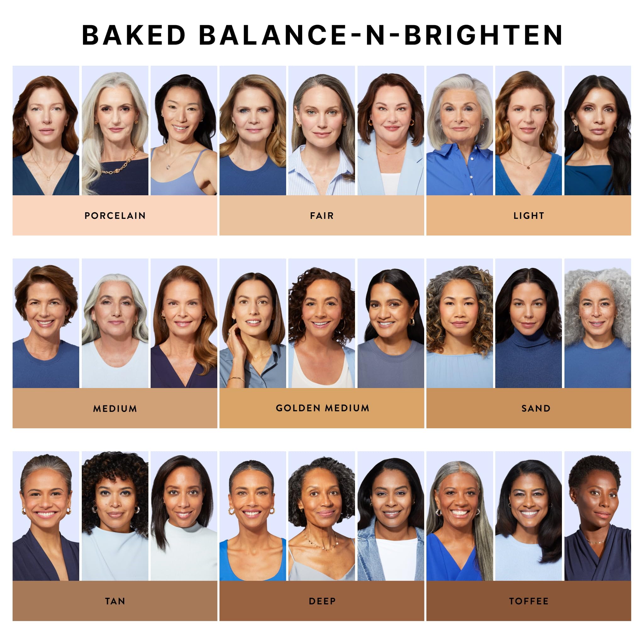 LAURA GELLER NEW YORK Award-Winning Baked Balance-n-Brighten Color Correcting Powder Foundation - Light - Buildable Light to Medium Coverage - Demi-Matte Natural Finish