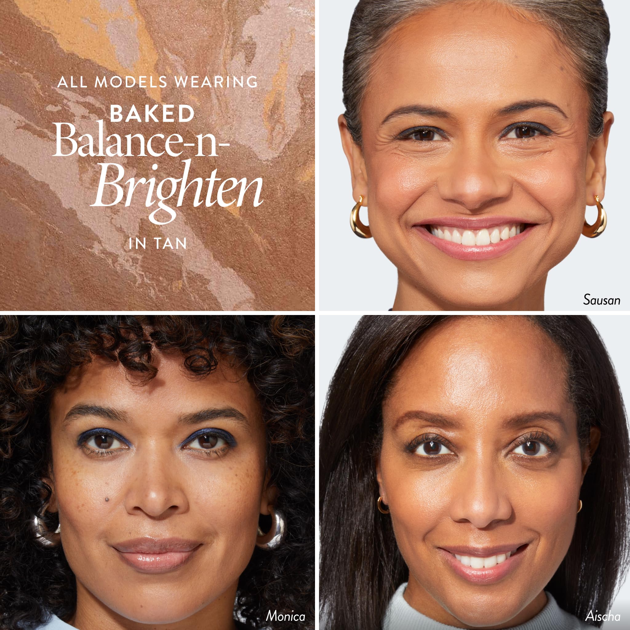 LAURA GELLER NEW YORK Award-Winning Baked Balance-n-Brighten Color Correcting Powder Foundation - Light - Buildable Light to Medium Coverage - Demi-Matte Natural Finish
